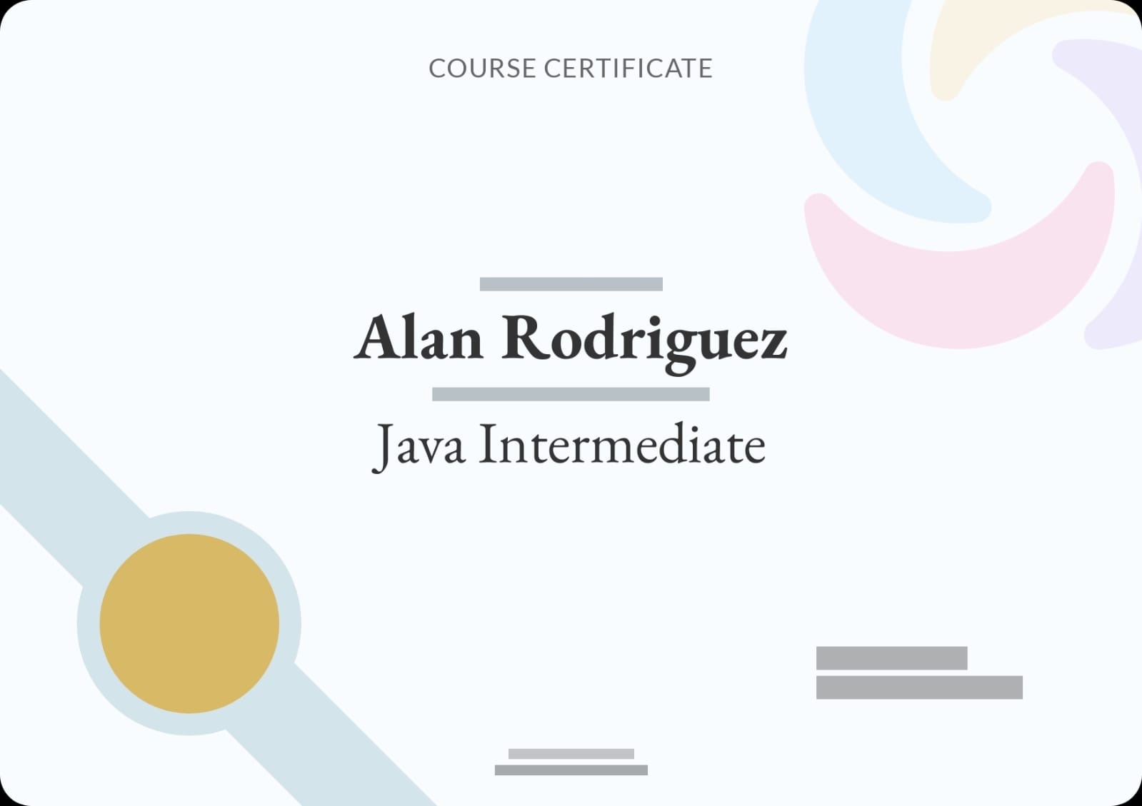 Certificado Java Intermedio